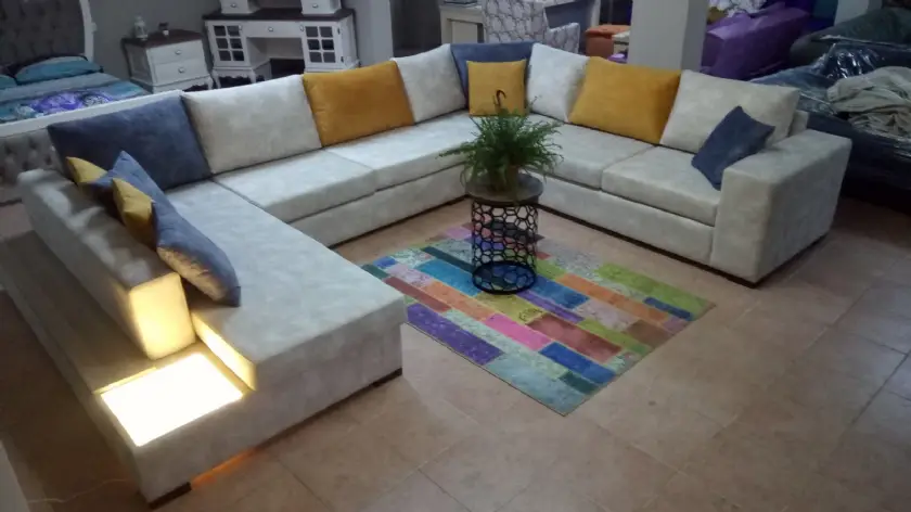 Koltuk Döşeme Özel Ölçü Üretim Köşe Koltuk İmalatı Her Renk Kumaş Seçenekleri İle