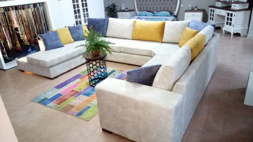 Koltuk Döşeme Özel Ölçü Üretim Köşe Koltuk İmalatı Her Renk Kumaş Seçenekleri İle