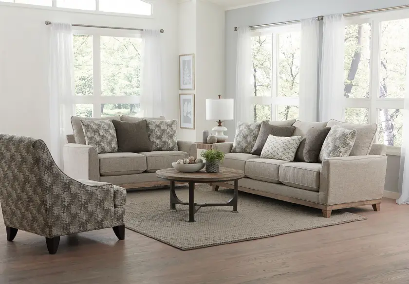 Konforlu Rahat Koltuk Takımı Oturma Grupları Özel Üretim Çiçekli Desenli Modeller