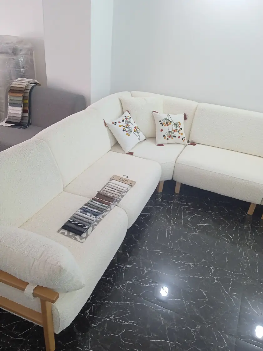 Köşe Koltuk Takımı Modern Tasarım Silinebilir Kumaş Üretimden En İyi Kalite Uygun Fiyat