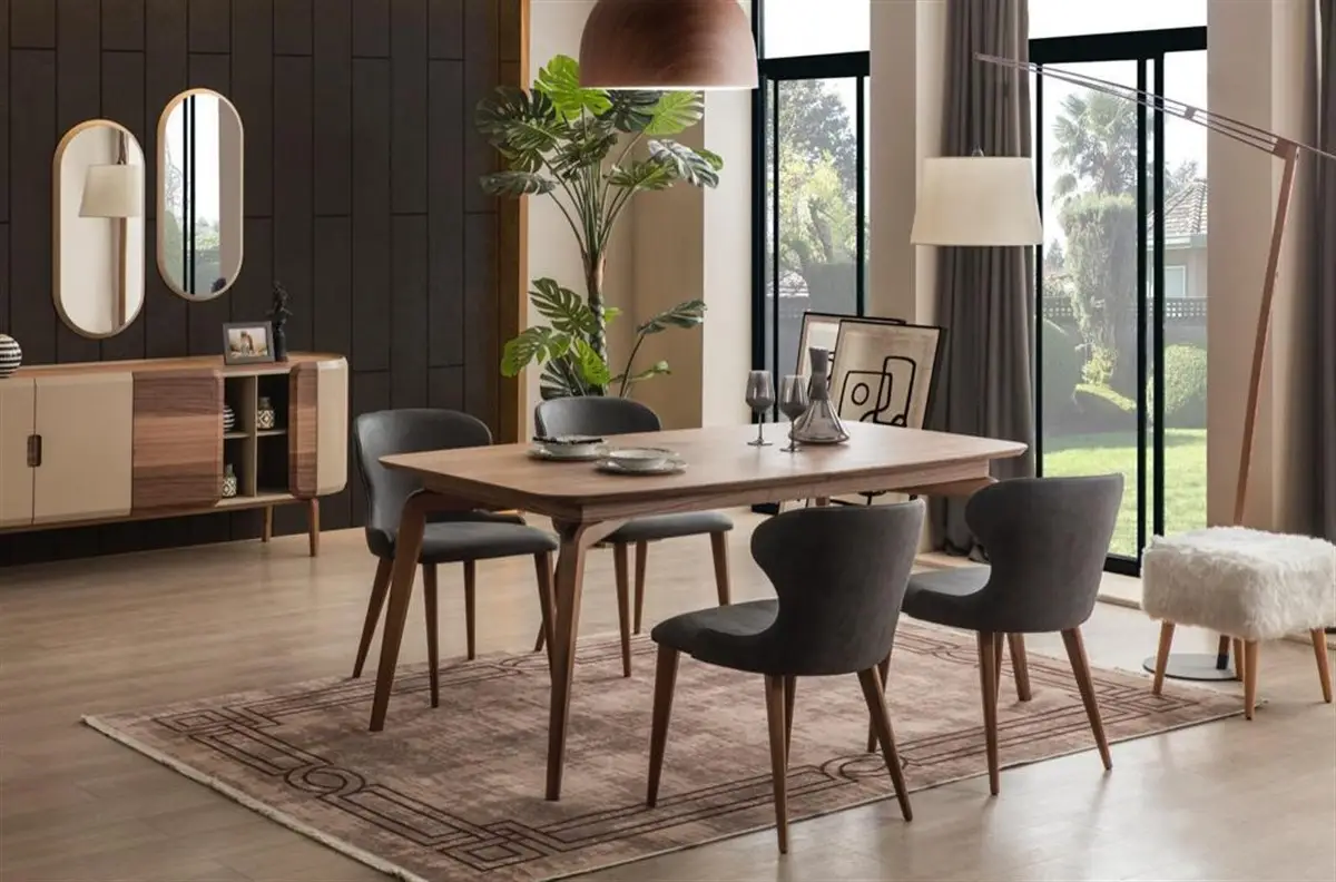 Modern Yemek Odası Tasarımları Lüks Modern Özel Üretim Yemek Odası Masa Sandalye Takımı