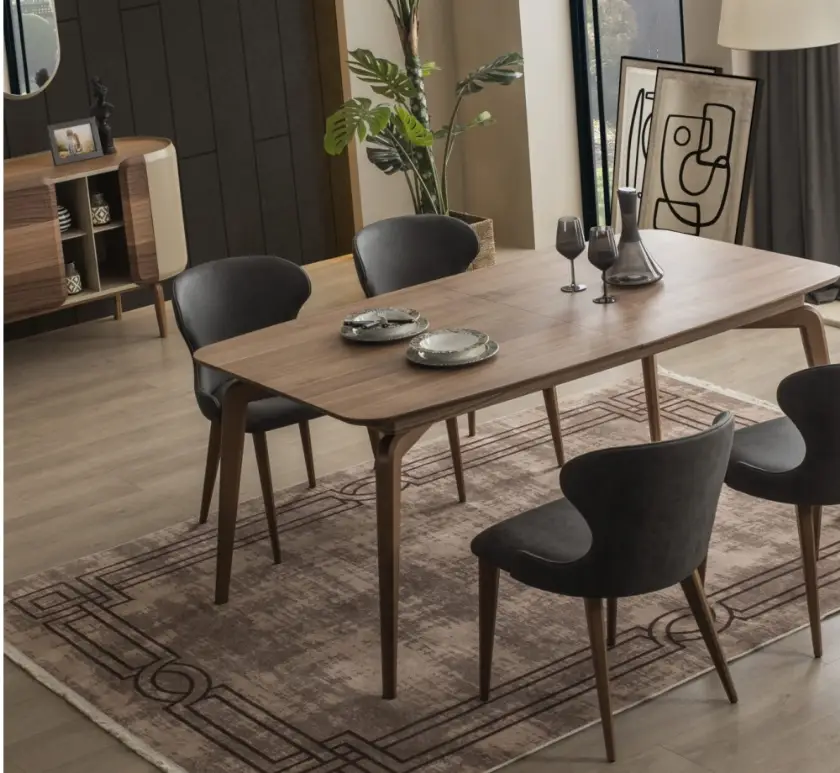 Modern Yemek Odası Tasarımları Lüks Modern Özel Üretim Yemek Odası Masa Sandalye Takımı